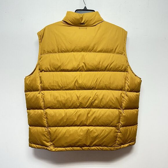 Eddie Bauer Men's Size XXL Yellow Puffer MVest Down Classic Sys Dkhoney - Picture 2 of 14
